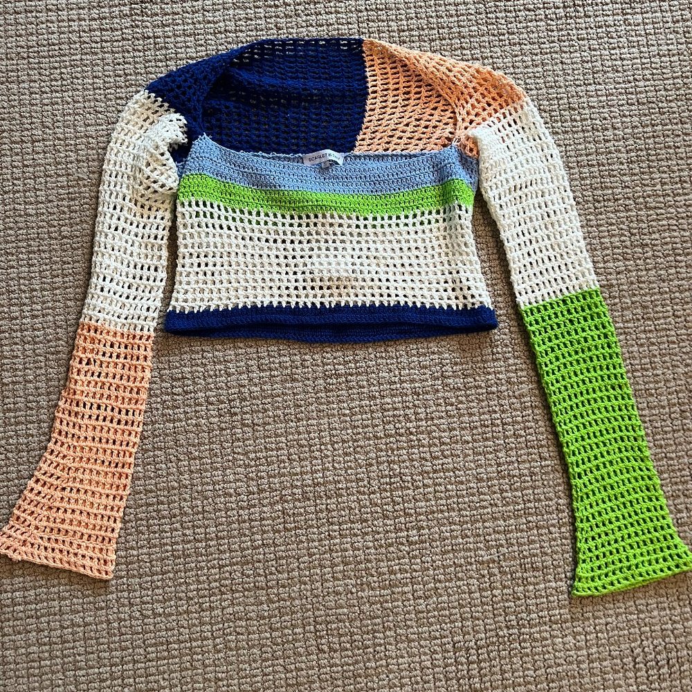 NWT Scarlet&Sam Crochet Top